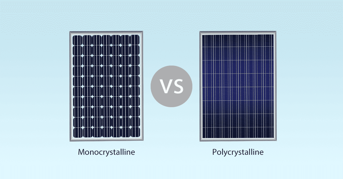 What is the difference between monocrystalline and polycrystalline solar panels?
